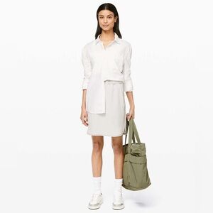 Lululemon On The Fly Skirt Woven Silverstone